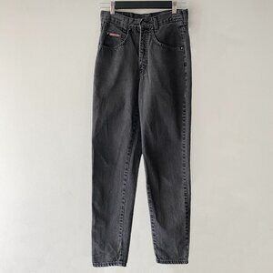 Vintage Hollywood Loose Vibe Black Washed 100% Cotton Denim Jeans